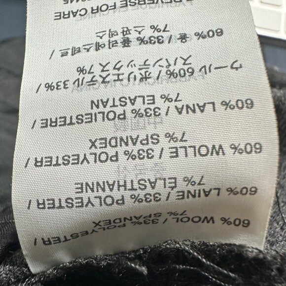 J. CREW Dark Gray Wool Blended  with Black Jogger Bottom  Women Size 8 - Picture 6 of 6